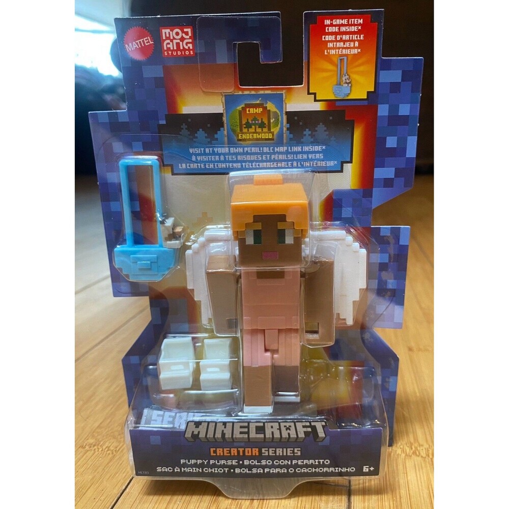 Minecraft Creator Series Puppy Purse Mini with Figure Code Puppy Dog New Sealed